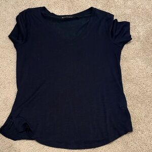 Athleta Women's Dark Blue Short Sleeve Tee